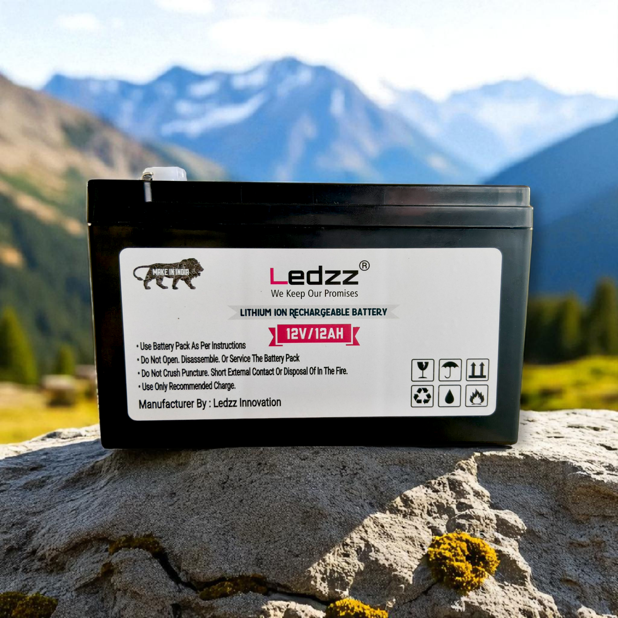 12V/12AH Lithium-ION Battery for Agriculture Spray Pump,Solar Street Light ETC. (12 Months Warranty)