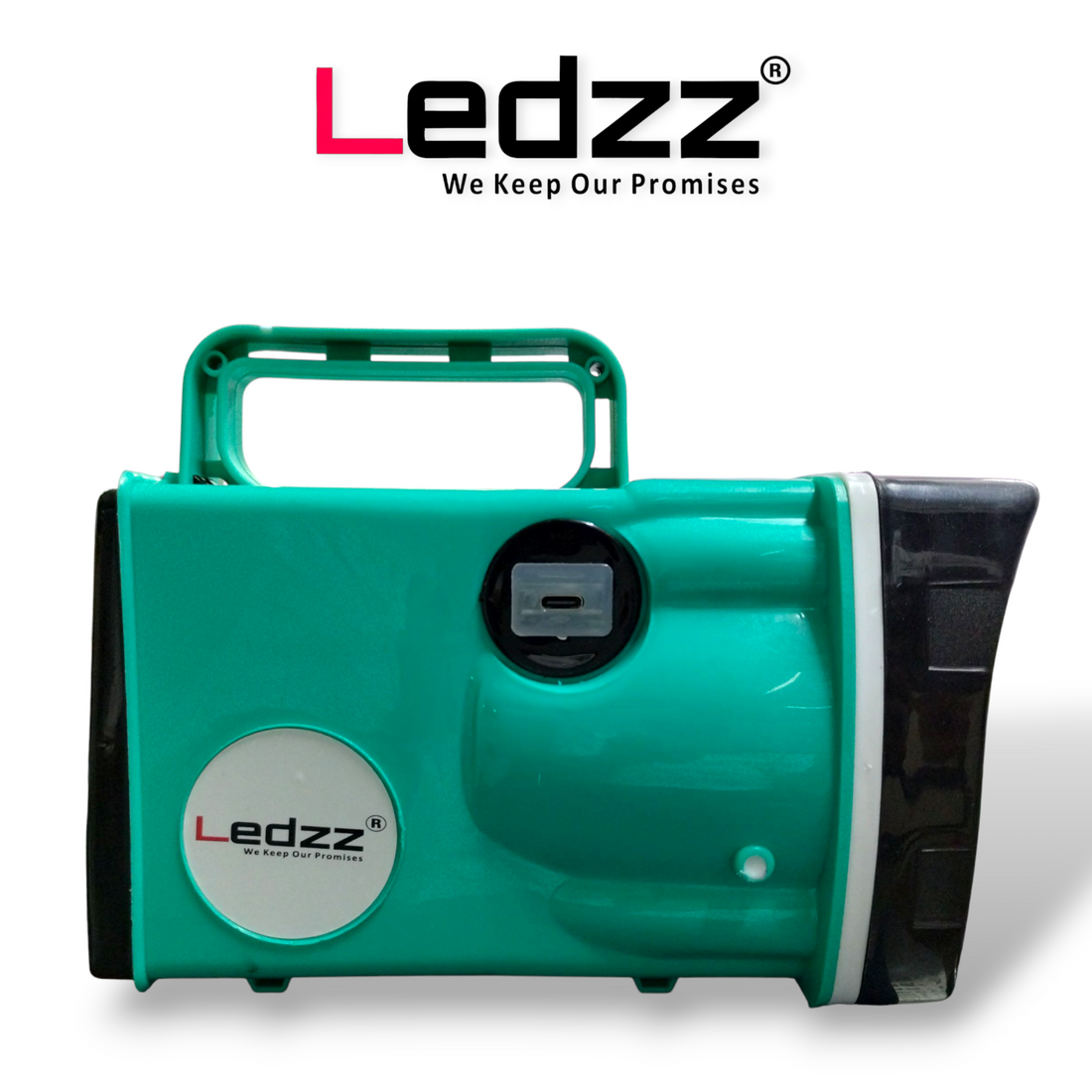 Lithium ion Torch | Rechargable Torch | 6000 mAh Battery | 10 Hrs Back Up | Bright Output With 50W LED Light | Long Range LED Torch for Outdoor Activities, Home | TYPE C Charging Cord  | 12 Months Warranty |  Pack Of 01 (Tiffany Blue)