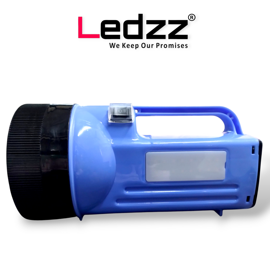 Lithium ion Torch | Rechargable Torch | 10000 mAh Battery | 10 Hrs Back Up | Bright Output With 150W LED Light | Long Range LED Torch for Outdoor Activities, Home | TYPE C Charging Cord  | 12 Months Warranty |  Pack Of 01 (BLUE)